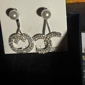 Dazzling Silver Crystal Drop Earrings
